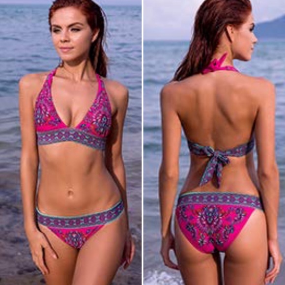 paisley bikini set